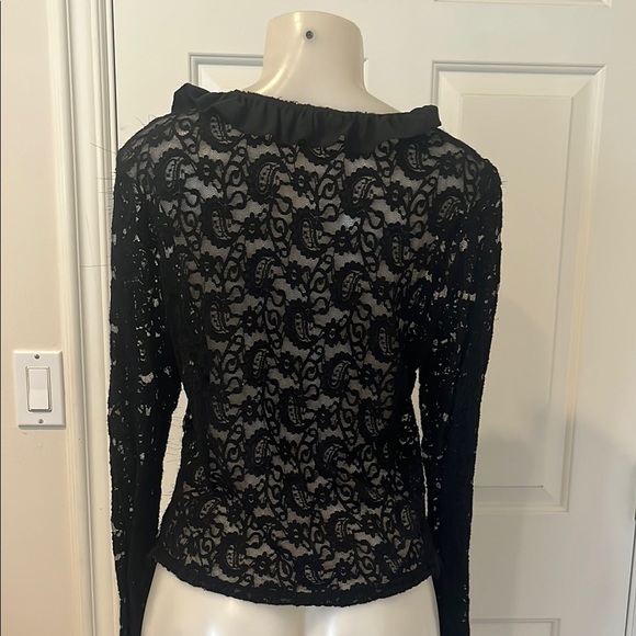 New Elegant Black Lace Top size M - Picture 5 of 5